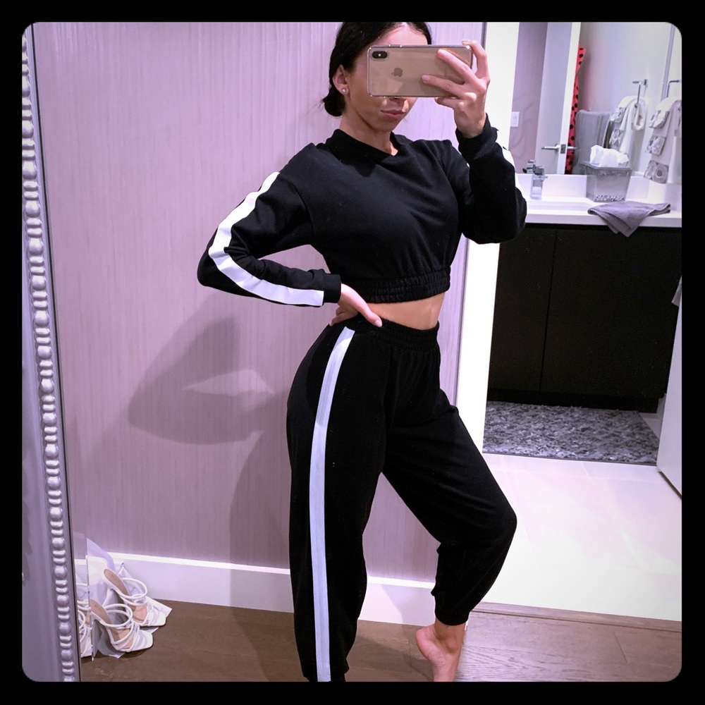 ASOS PETITE 00 joggers sweats set top and bottom